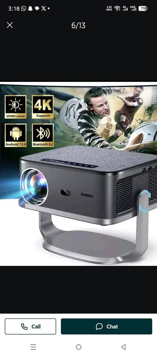 4K 8K FULL HD ANDROID PROJECTOR MULIYMEDIA SMART HOME CINEMA  BOX PACK

                                                            alt=