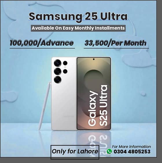 Samsung S25 Ulta (12/512) Available On Easy Installemnt`s Plan

                                                            alt=