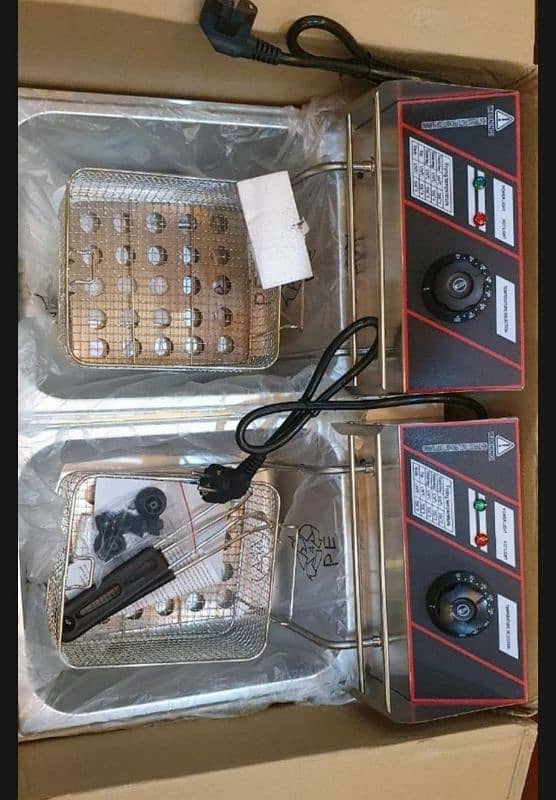 Electric Double 12L Deep Fryer French Fries Electric Fryer Machine.

                                                            alt=