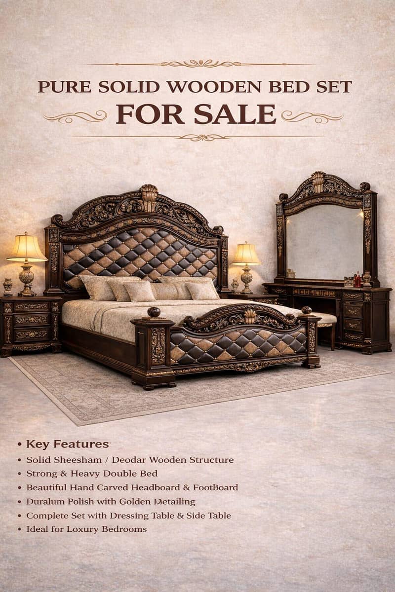 Solid Wooden Bed Set

                                                            alt=