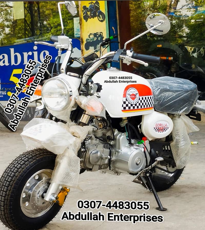 Brand new manual engine monkey bike zero meter for sale

                                                            alt=