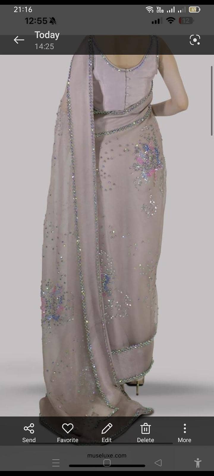 Muse inspired saree ( All hand made )

                                                            alt=