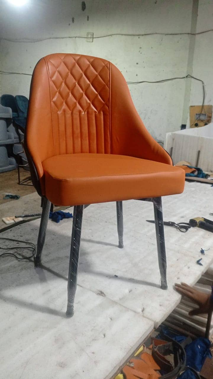 6 seater dining table/UV top table/metal steel chair/luxury dining set

                                                            alt=