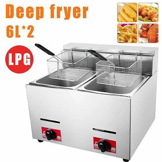 12 Liter Double Tank Gas Deep Fryer Perfect for Commercial Use

                                                            alt=