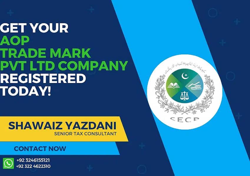 SECP / FBR / SALES TAX / TAX RETURN / ACTIVE FILER / IPO PEC/PRA/AOP

                                                            alt=