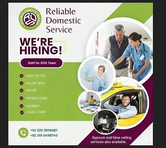 House Maids, Helper , Baby Sitter, Chef cook , Couple , Driver , Nurse

                                                            alt=