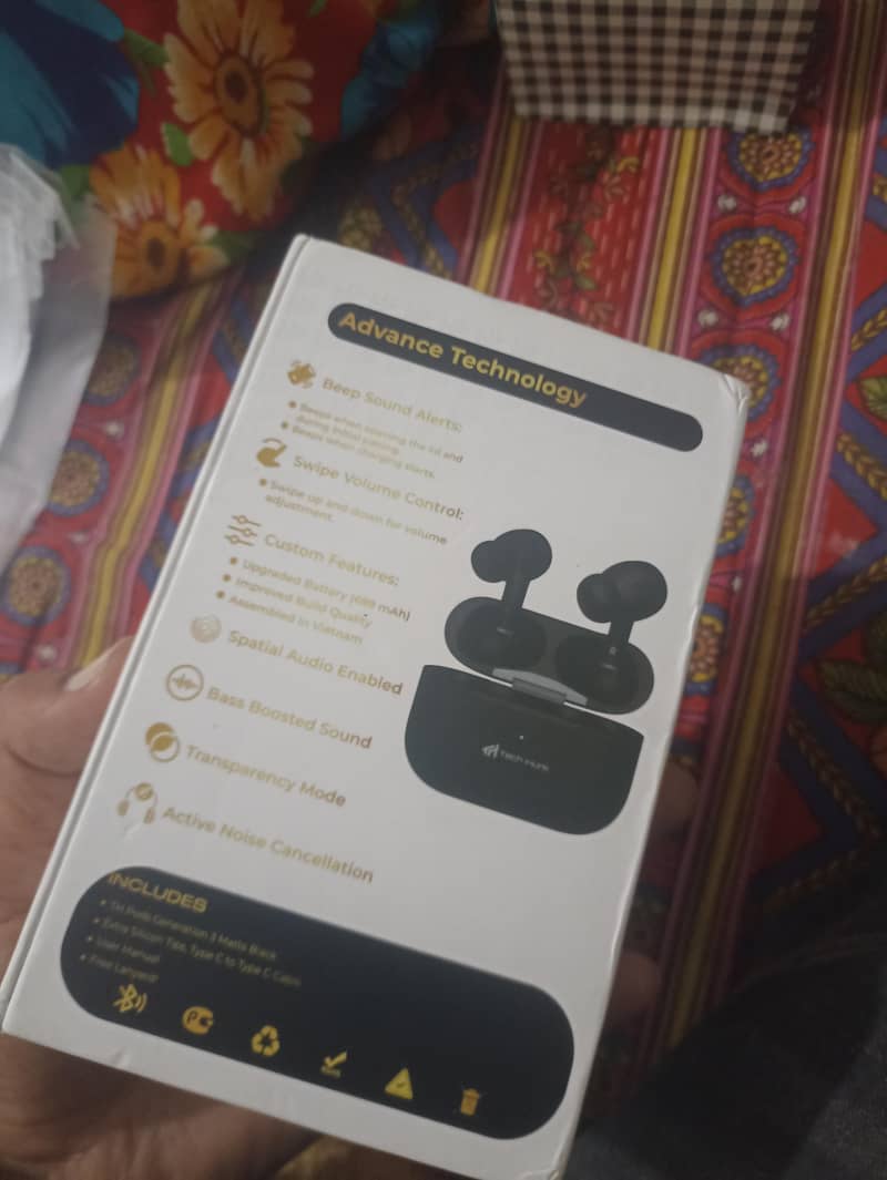 Tech hunl Gen 3 airpods with active noise cancellation mate black

                                                            alt=