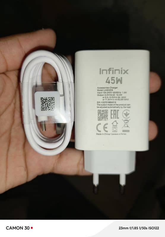 INFINIX 45W 100% Original Charger Guarantee

                                                            alt=
