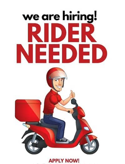 Part time rider for a restaurant

                                                            alt=