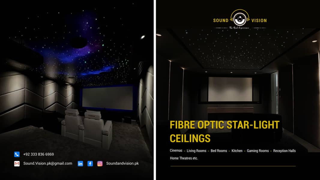 LED lights ceiling / Home cinema / Fiber Lights / Theater

                                                            alt=