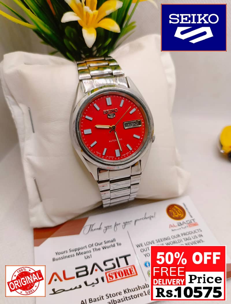 Seiko 5 Citizen Orient Automatic Pre-Owned watch Japan 03161737353

                                                            alt=