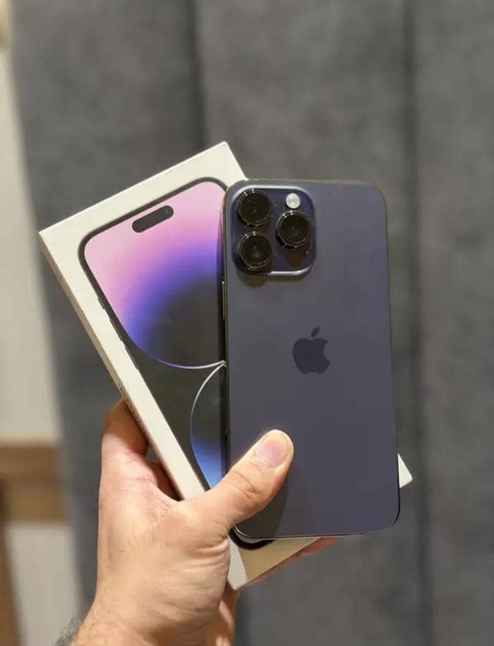 Iphone 14 Pro Max 256 purple  pta approved

                                                            alt=