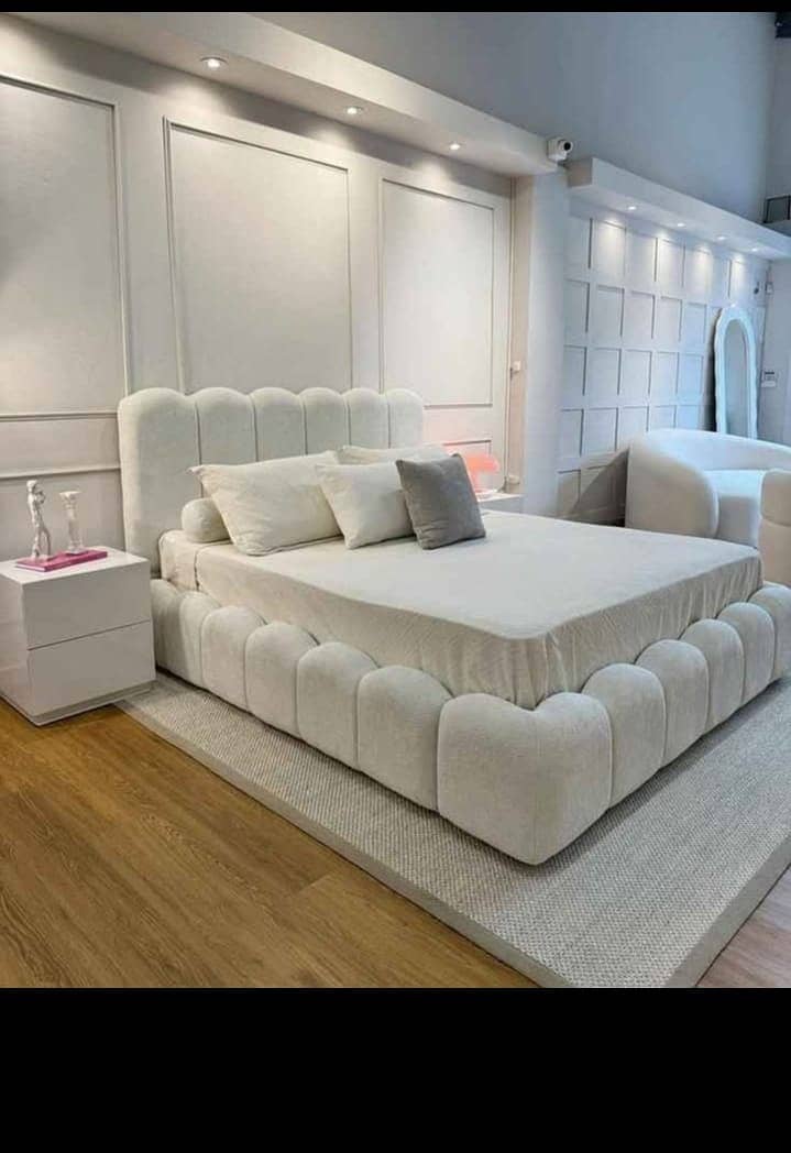 Bed /Poshish Bed /Double Bed/king Size Bed/Bed Dressing Side Table

                                                            alt=