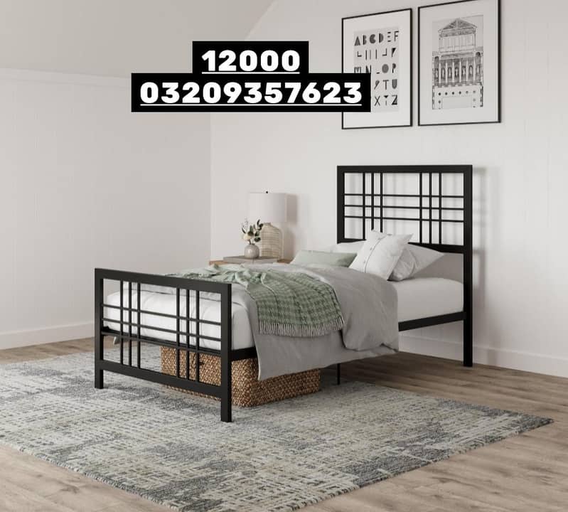 Iron Single bed | Steel bed | Kids bed | 03209357623

                                                            alt=