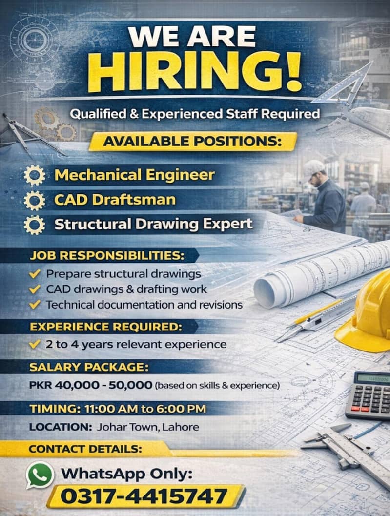 Hiring Electrical Associate Engineer | DAE | Mechanical Engineer

                                                            alt=