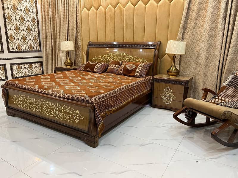 brand new double bed,/bed set/single bed/Turkish bed set/wooden bed

                                                            alt=