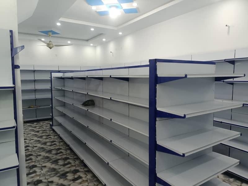 wall racks,center racks,cash counter,shopping trolley,baskits

                                                            alt=