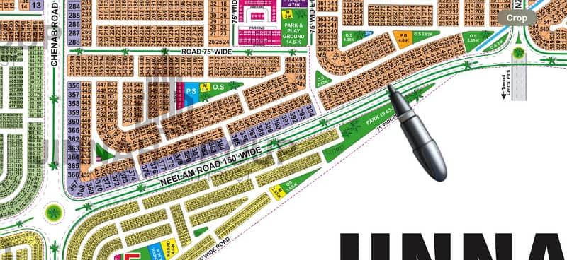 1 Kanal Semi-Commercial Plot on 150 FT Pine Avenue Road For Sale In D Block, LDA City Lahore

                                                            alt=