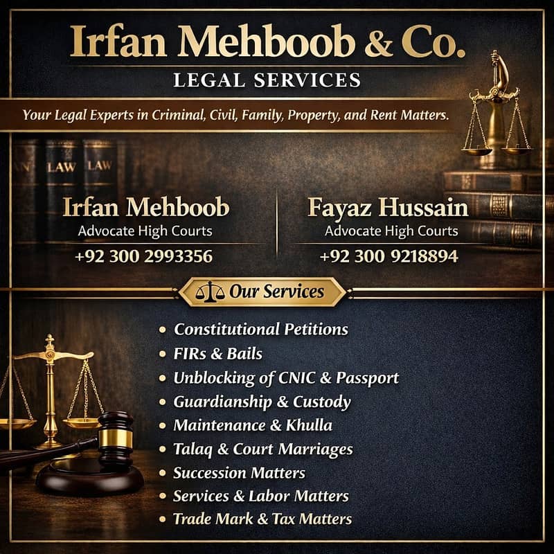 Experienced Advocate High Court | Criminal, Family & Civil Matters

                                                            alt=