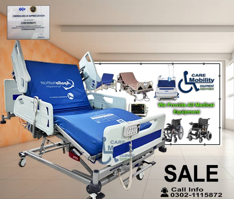Patient Bed, Hospital Patient Electric ICU Motorized Bed, Hospital Bed

                                                            alt=
