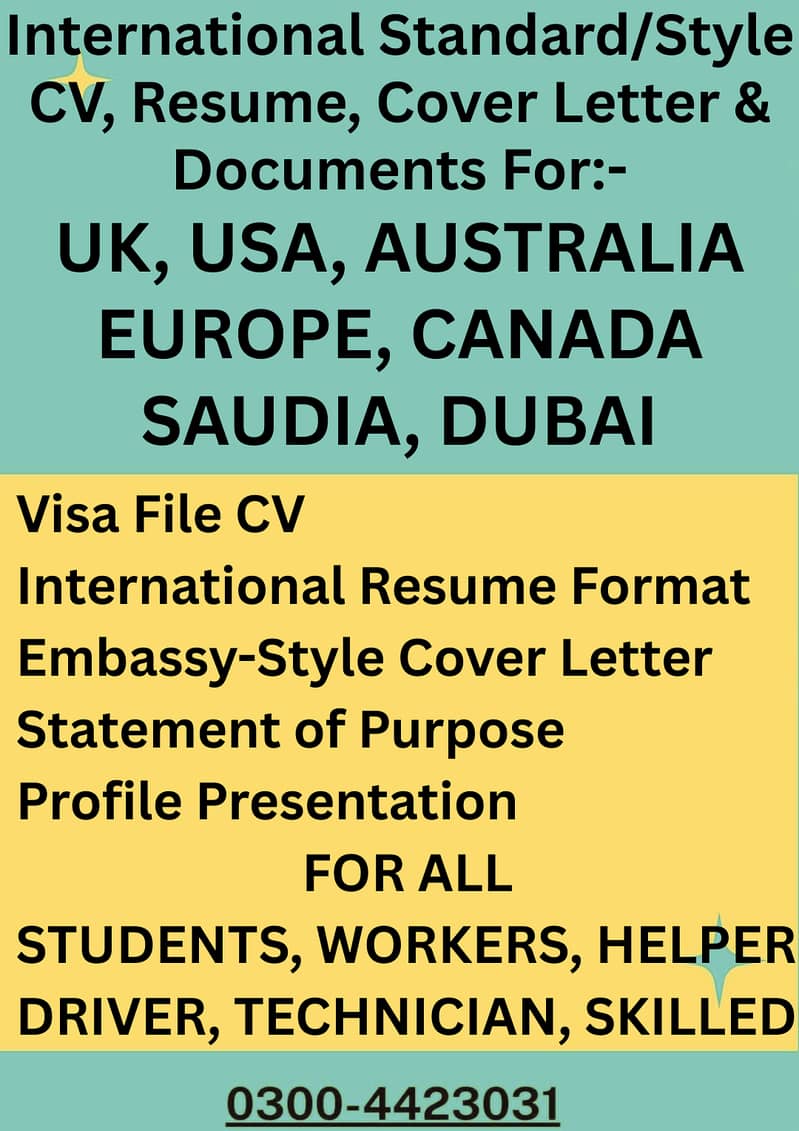 International Standard, Visa File Resume/CV- UK-USA-UAE–Europe–Canada

                                                            alt=