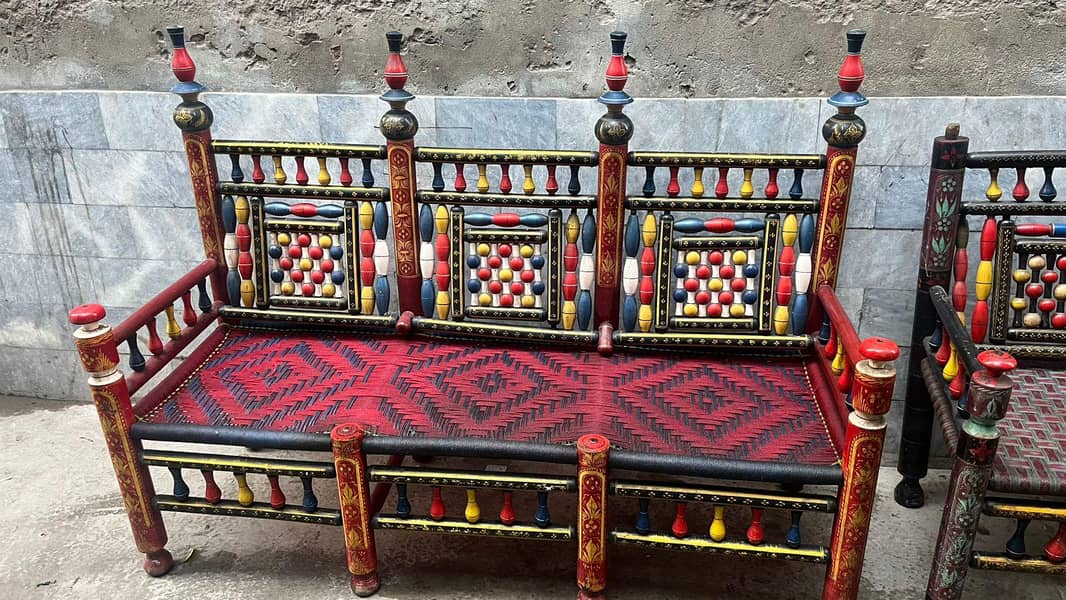 chinyoti pure wood sofa 3 seater plus 1 seater

                                                            alt=