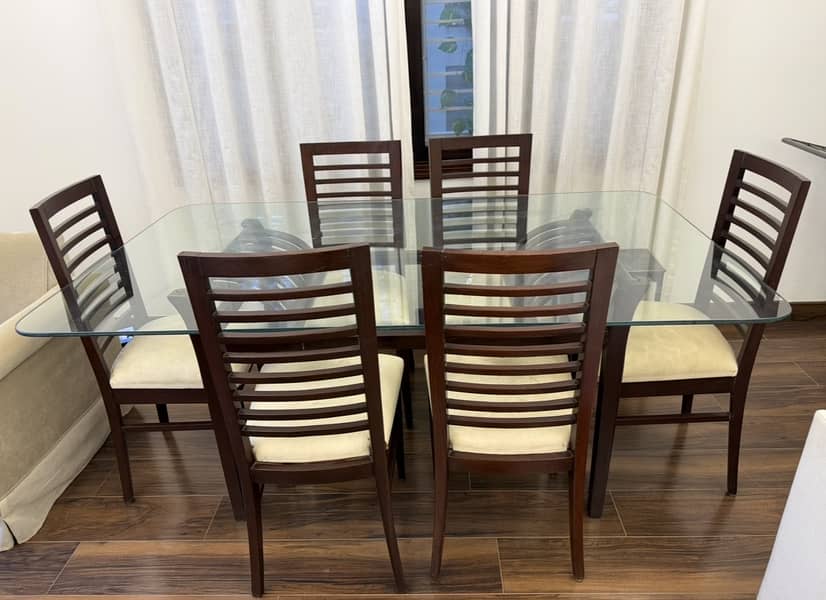 6 Seater Dining Set - with Table and chairs

                                                            alt=