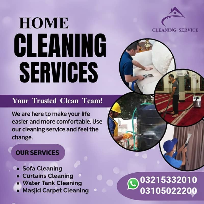 Sofa Cleaning /Water Tank Cleaning /Carpet Cleaning/ Curtain Cleaning

                                                            alt=