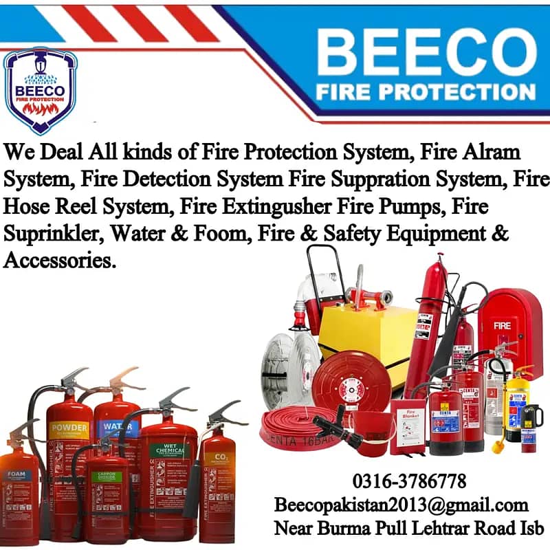 Fire Extinguisher Fire Hose reel fire cylinder islamabad

                                                            alt=