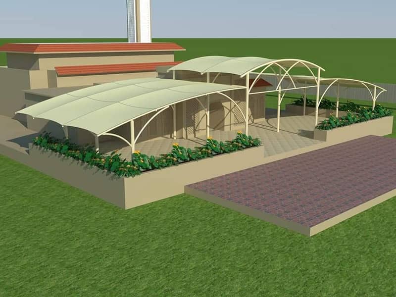 Wall mounted shade / Canopy shade / Dome parking / Awnings sun shades

                                                            alt=