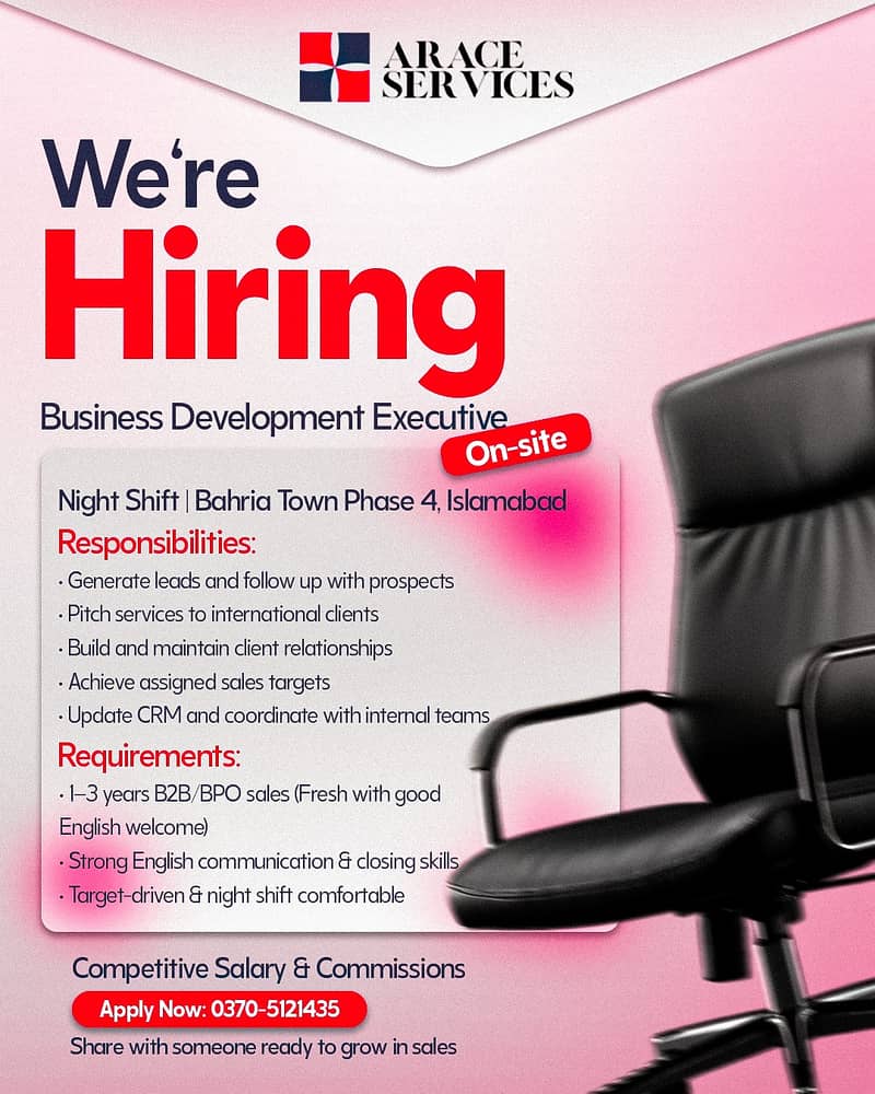 Business Development Executive

                                                            alt=