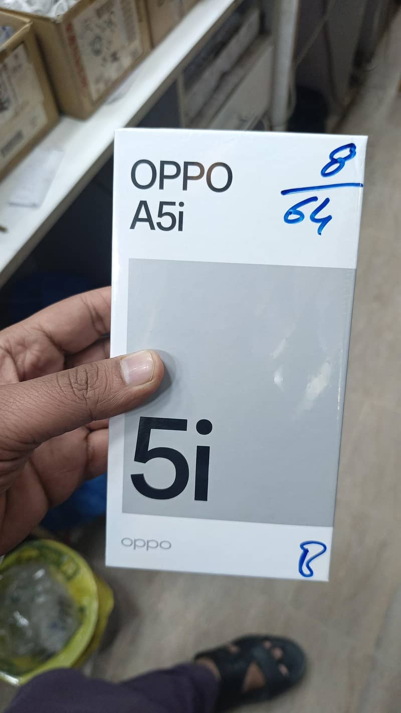 OPPO A5I 4/64  box pack all. colors available

                                                            alt=