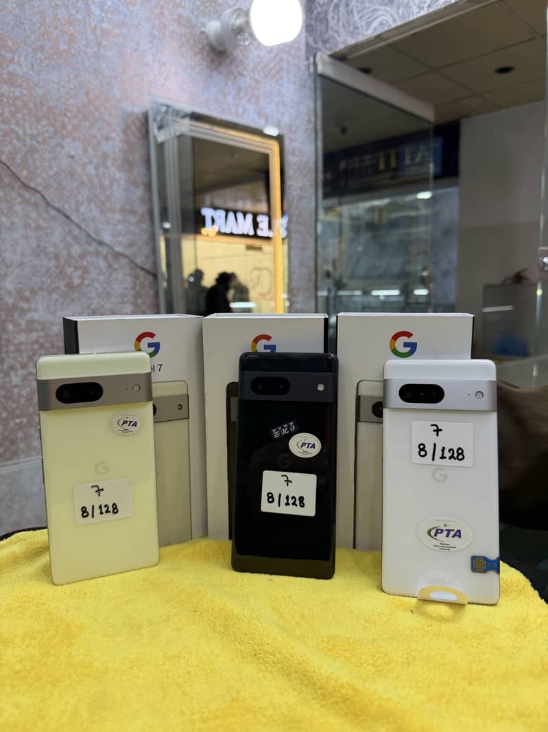 Google Pixel 7a / 7 /7pro, 8  / 128  - Offical Pta Fresh  New Stock

                                                            alt=
