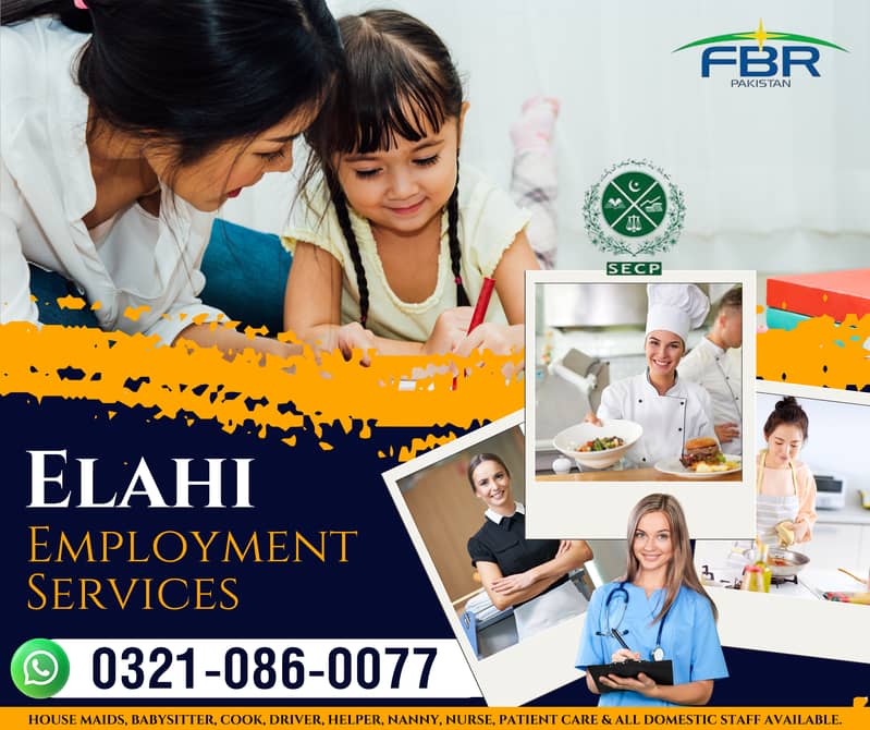 Maids / House Maids / cook / House chef / Baby Sitter maid available

                                                            alt=