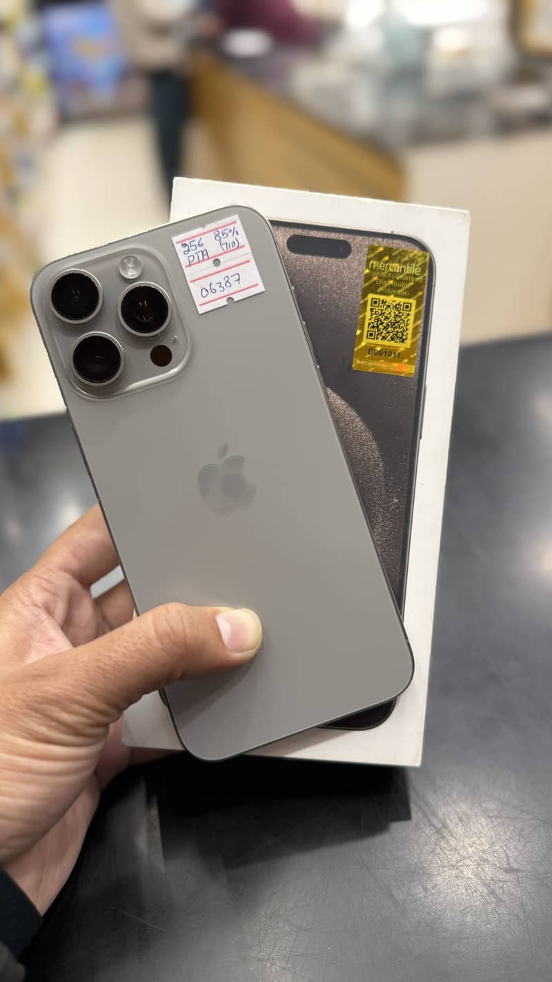 IPhone 15 Pro Max | PTA Approved 256GB |

                                                            alt=