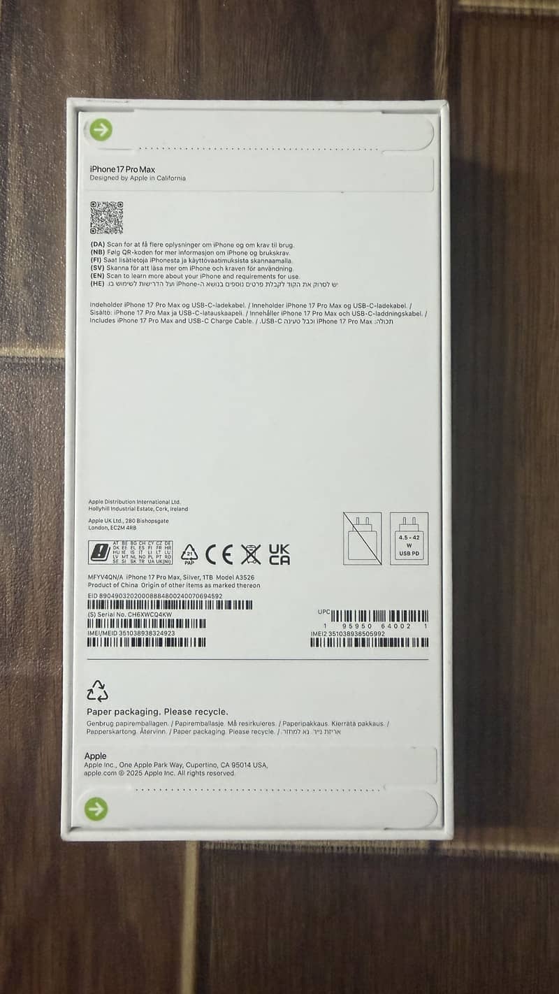 iPhone 17 Pro Max | 1TB UK Variant | Non Active | Brand New

                                                            alt=