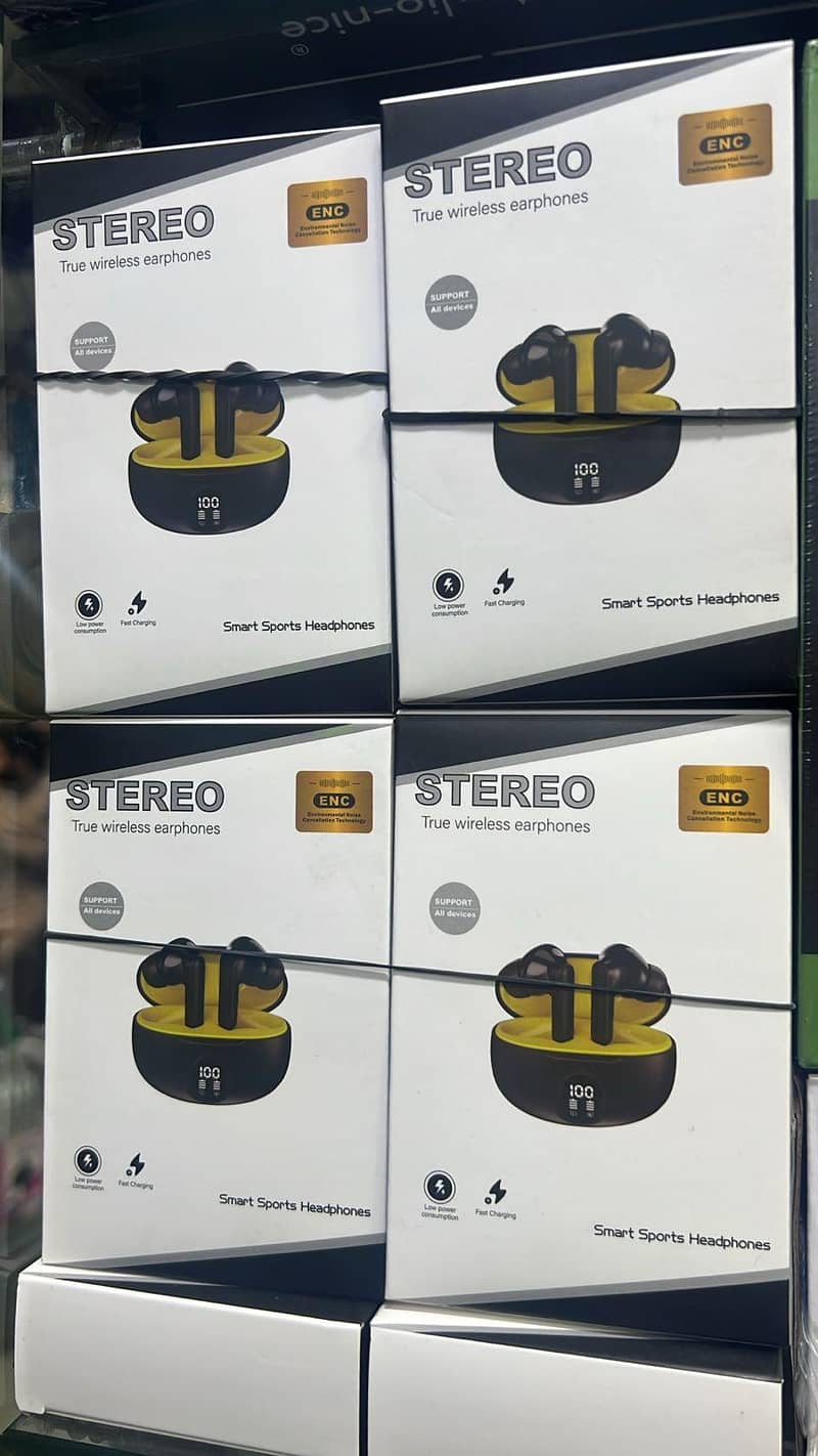 Stereo Earbuds digital LED display and provides long battery backup

                                                            alt=