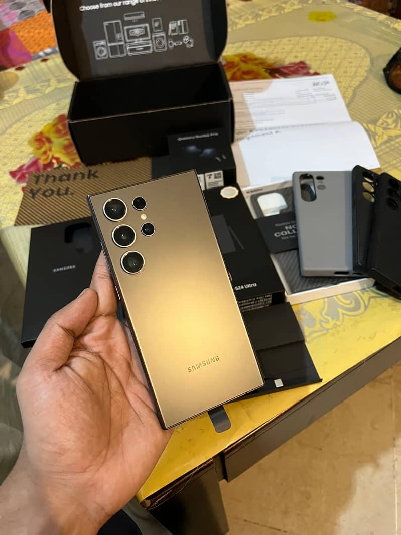 Samsung Mobile S24 Ultra with box 12gb 512 pta approved

                                                            alt=