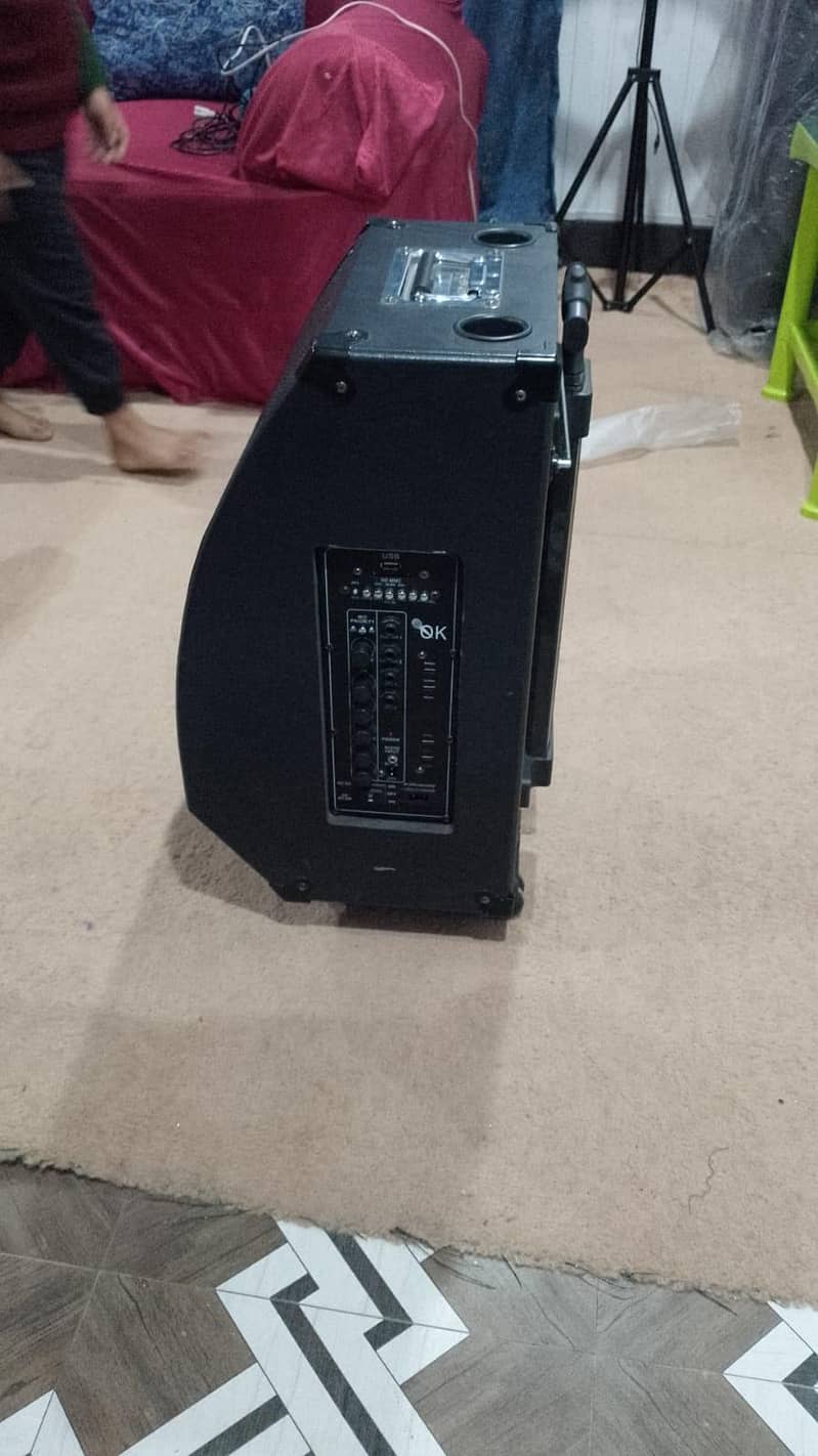 Speaker Trolley 12”Portable with Amplifier Bluetooth Genuine System

                                                            alt=