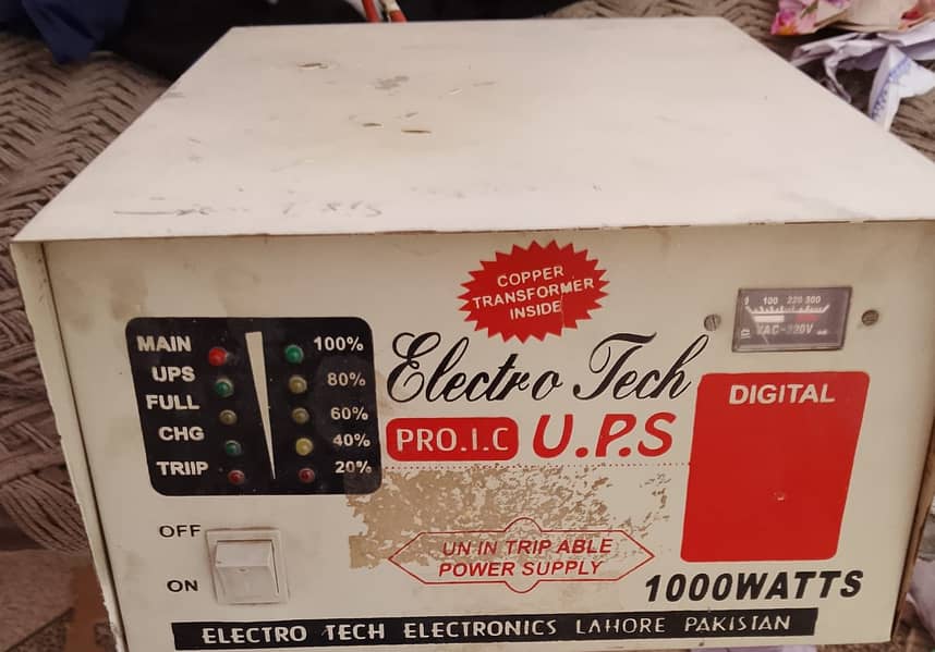 UPS  1000 Watts double battery at cheap price

                                                            alt=
