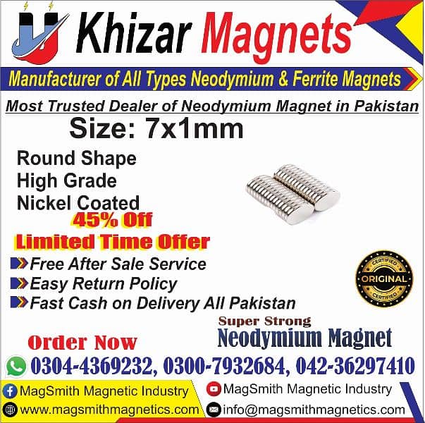 Super strong Neodymium Magnet Company in Pakistan at very low price

                                                            alt=