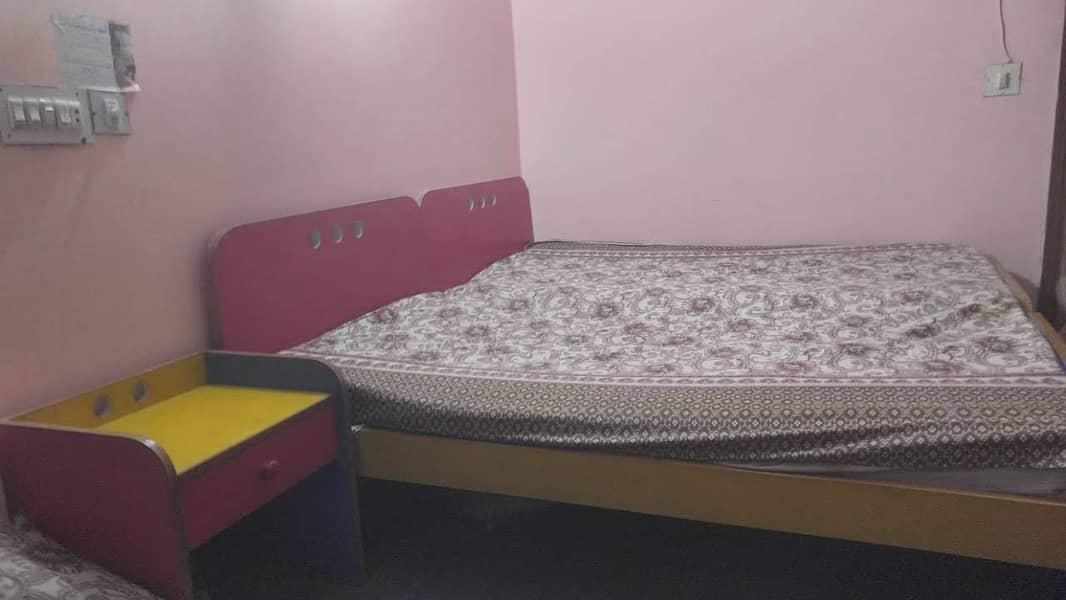 2 bed single bed along with wrodrope and study table kid drover

                                                            alt=