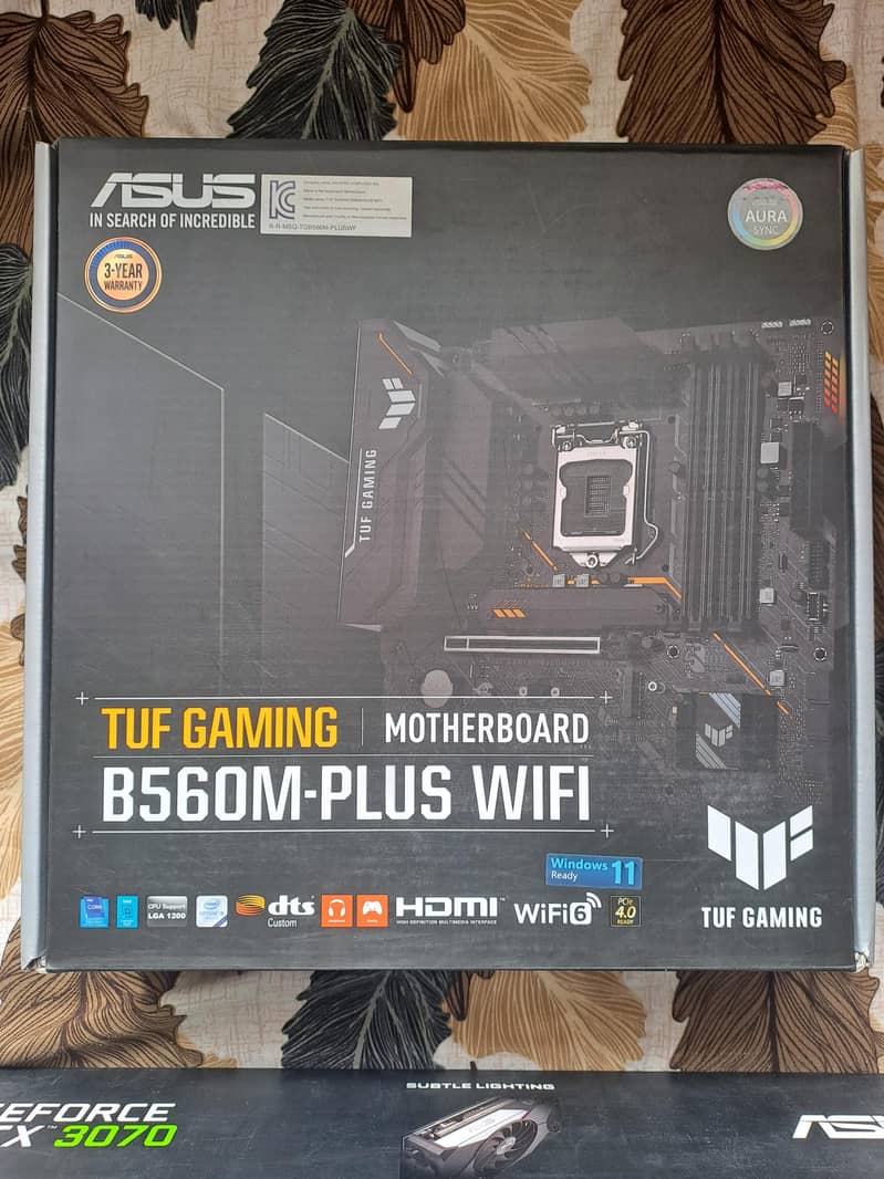 Motherboard Asus B560M Plus wifi + core i5 10400f + 16gb DDR4 RAM