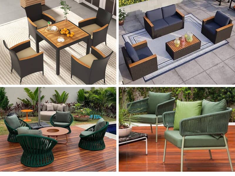 Premium Rattan Dining Chairs Set – Outdoor / Garden / Café

                                                            alt=