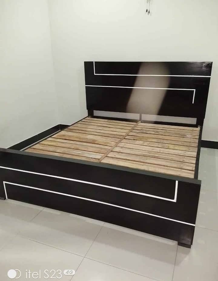 bed / bed set / wooden bed /double bed / side tables & Dressing table+

                                                            alt=