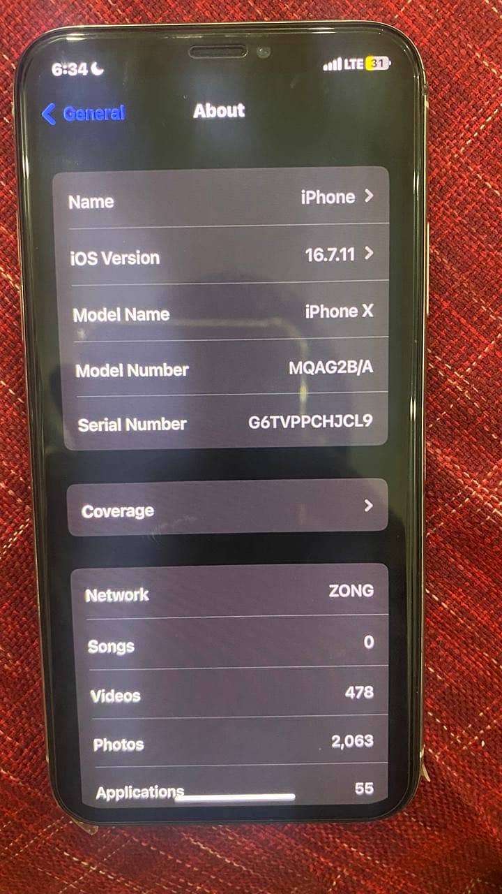 Iphone X 258 gb pta approved (read description)

                                                            alt=