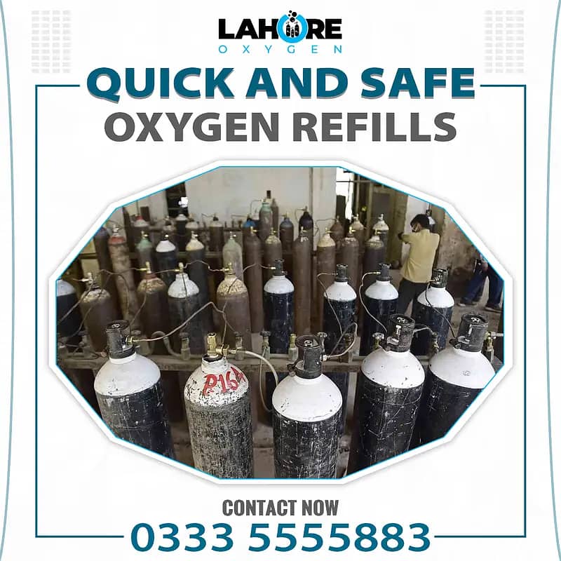 Oxygen gas Cylinder Lahore home delivery