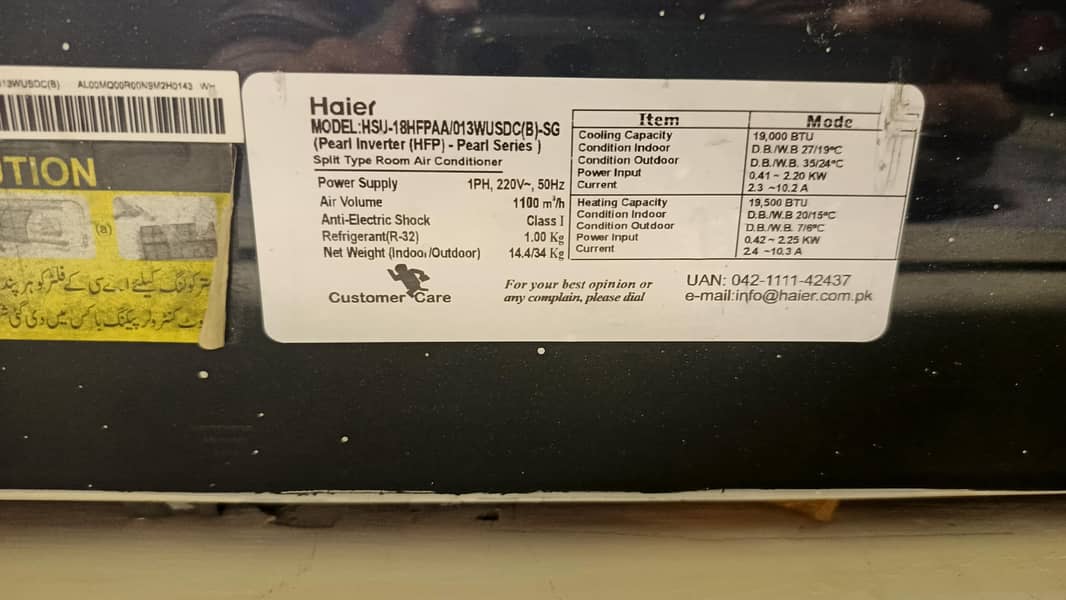 Haier DC Inverter AC 1 Ton – Excellent Condition – Energy Saver

                                                            alt=