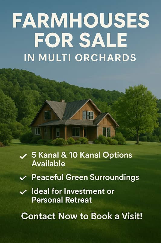 FARM HOUSE PLOTS & CONSTRUCTED AVAILABLE FOR SALE

                                                            alt=