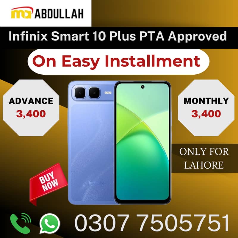 Infinix Smart 10 Plus PTA Approved Mobile Available On Installment

                                                            alt=